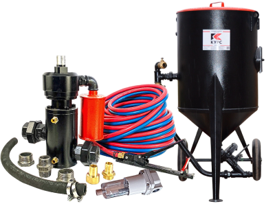 Пескоструйный аппарат PST-160 с фильтром, КПДУ twin 10 п.м.